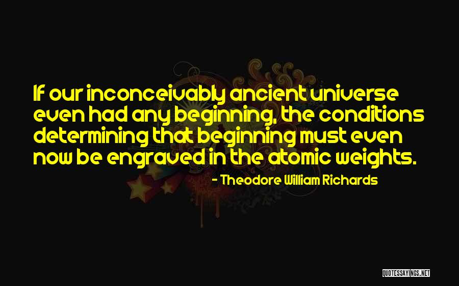 Theodore William Richards Quotes 197030