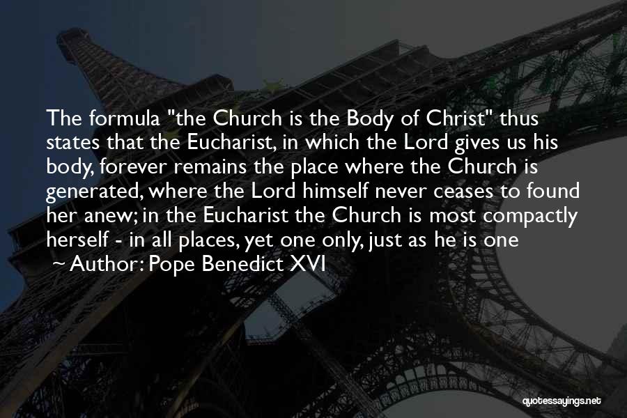 Theology Of The Body Quotes By Pope Benedict XVI