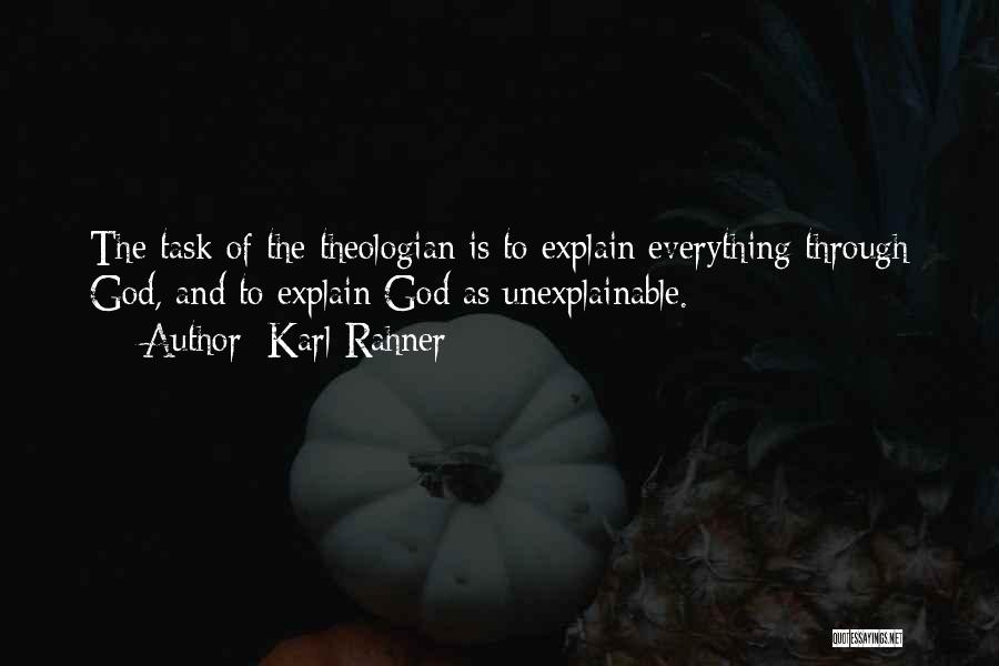Theology Quotes By Karl Rahner