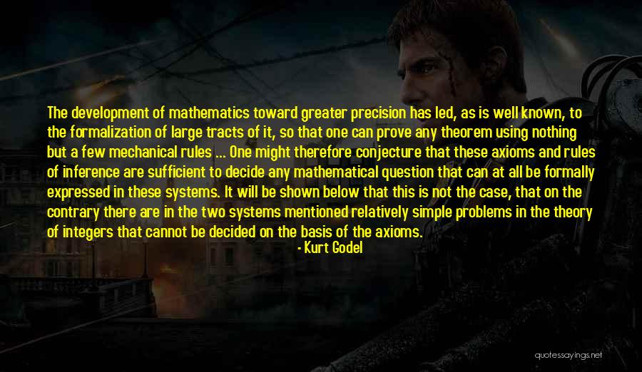Theorem And Theory Quotes By Kurt Godel Theorem And Theory Quotes By Kurt Godel