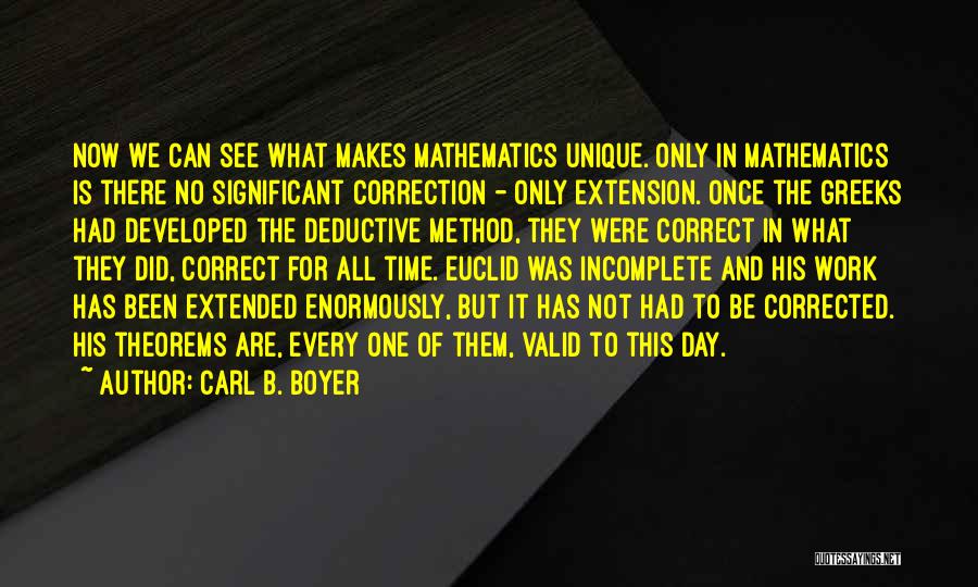 Theorems Quotes By Carl B. Boyer