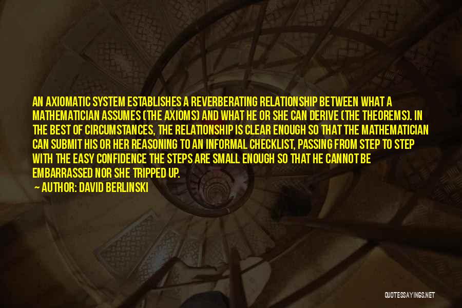 Theorems Quotes By David Berlinski