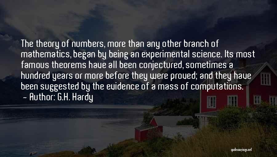 Theorems Quotes By G.H. Hardy