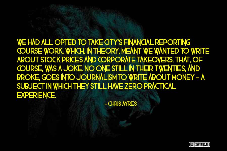 Theory And Practical Quotes By Chris Ayres Theory And Practical Quotes By Chris Ayres