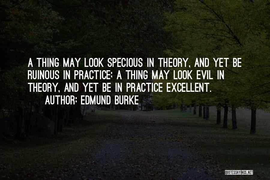 Theory And Practice Quotes By Edmund Burke