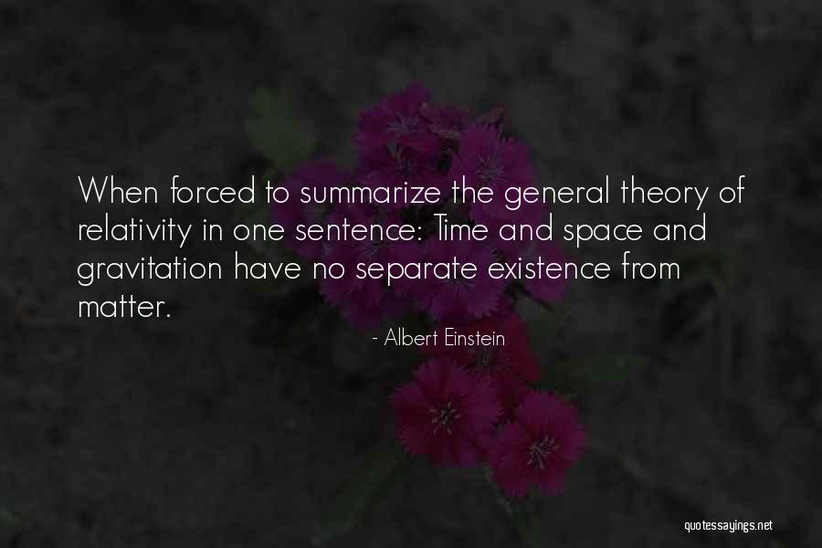 Theory Of Relativity Quotes By Albert Einstein