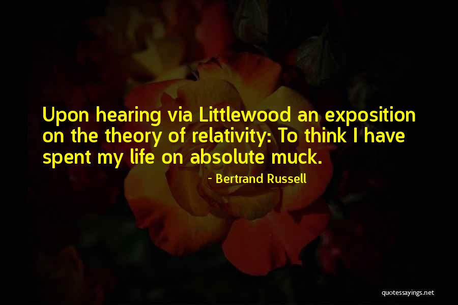 Theory Of Relativity Quotes By Bertrand Russell