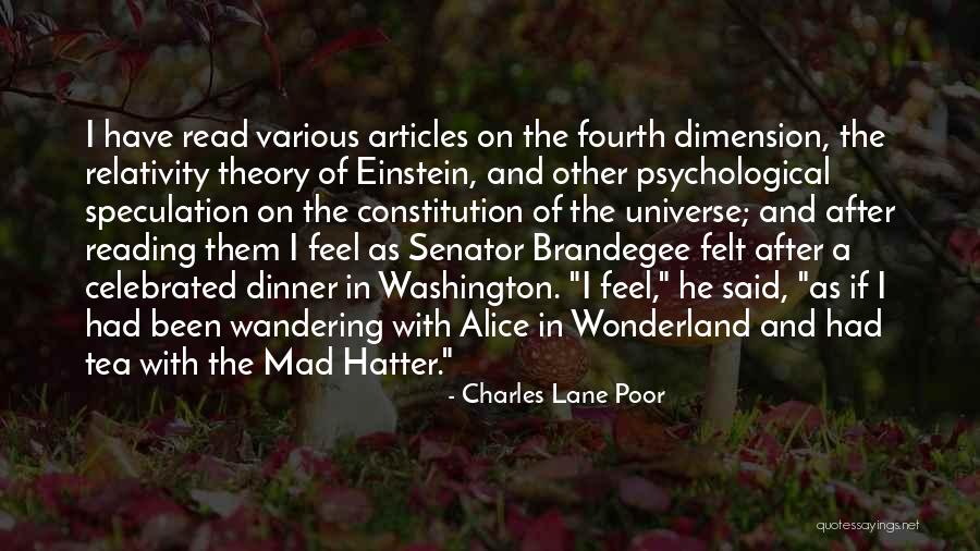 Theory Of Relativity Quotes By Charles Lane Poor