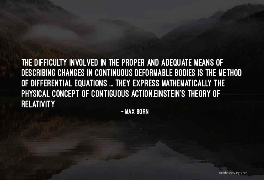 Theory Of Relativity Quotes By Max Born