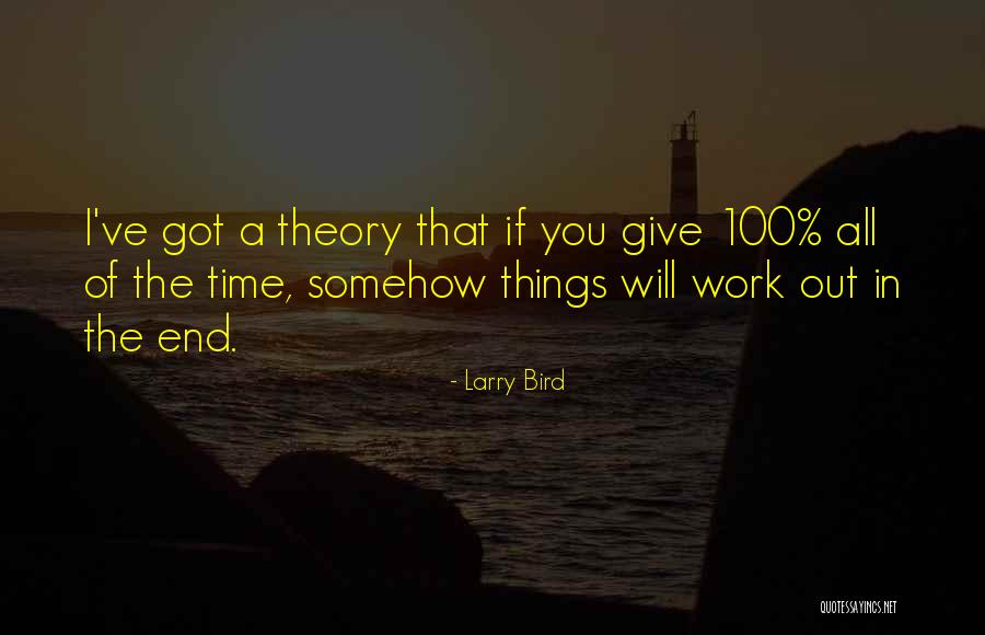 Theory That All Time Quotes By Larry Bird Theory That All Time Quotes By Larry Bird