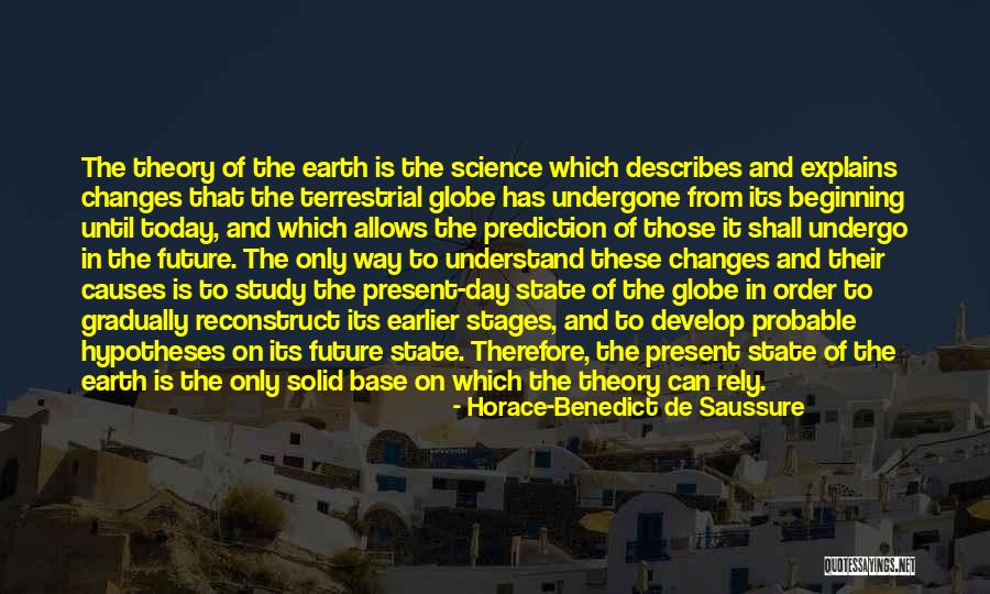 Theory That The Earth Quotes By Horace-Benedict De Saussure Theory That The Earth Quotes By Horace-Benedict De Saussure