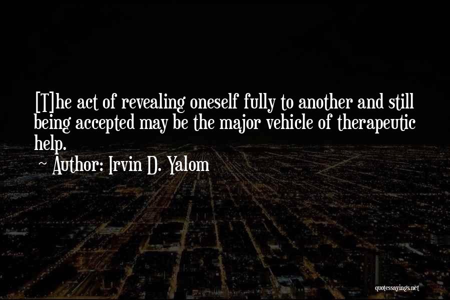 Therapeutic Quotes By Irvin D. Yalom