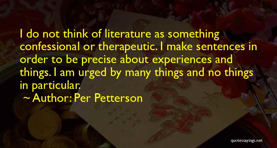 Therapeutic Quotes By Per Petterson