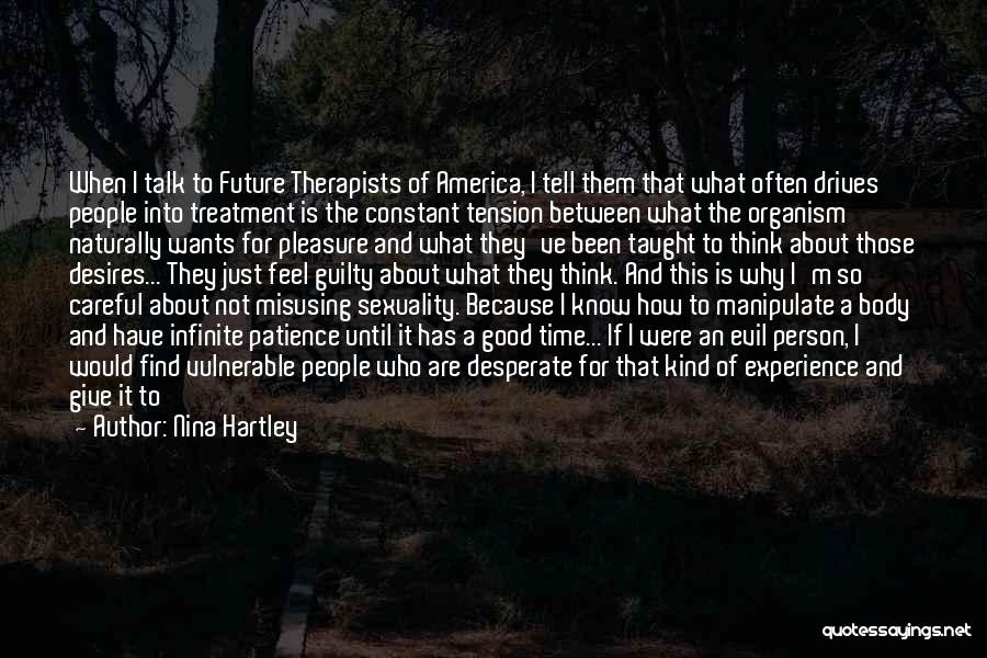 Therapists Quotes By Nina Hartley