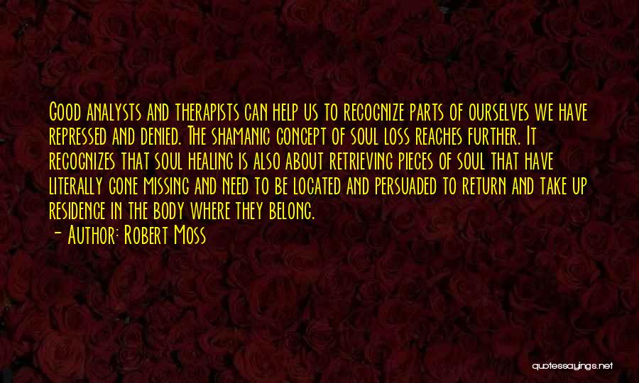 Therapists Quotes By Robert Moss