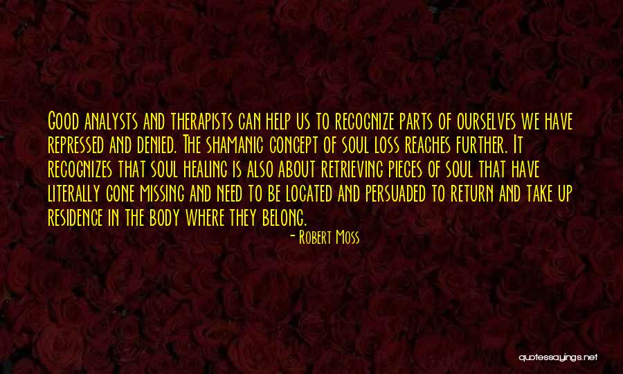 Therapists Quotes By Robert Moss