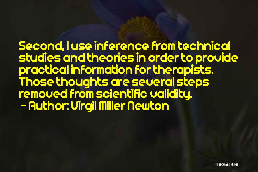 Therapists Quotes By Virgil Miller Newton