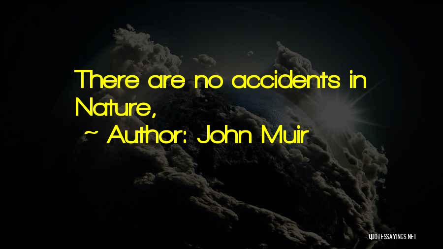 There Are No Accidents Quotes By John Muir