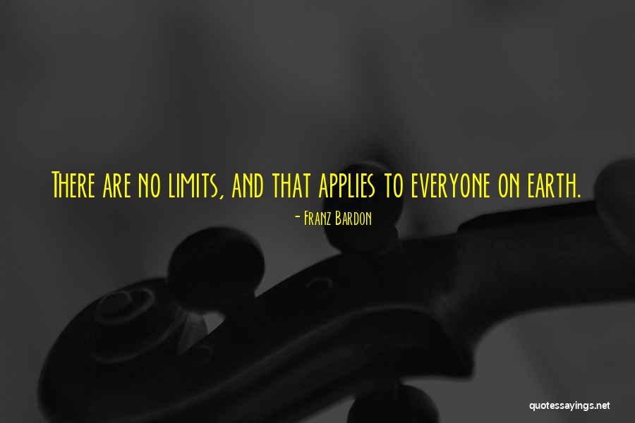 There Are No Limits Quotes By Franz Bardon