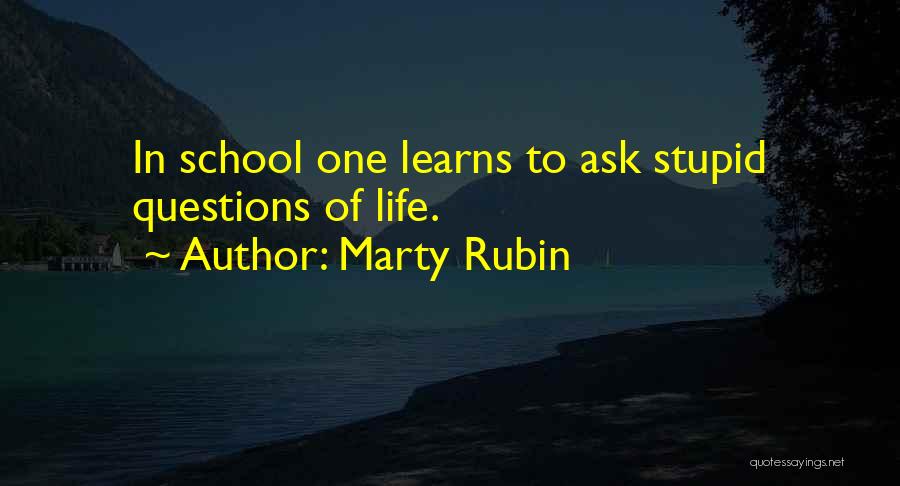 There Are No Stupid Questions Quotes By Marty Rubin