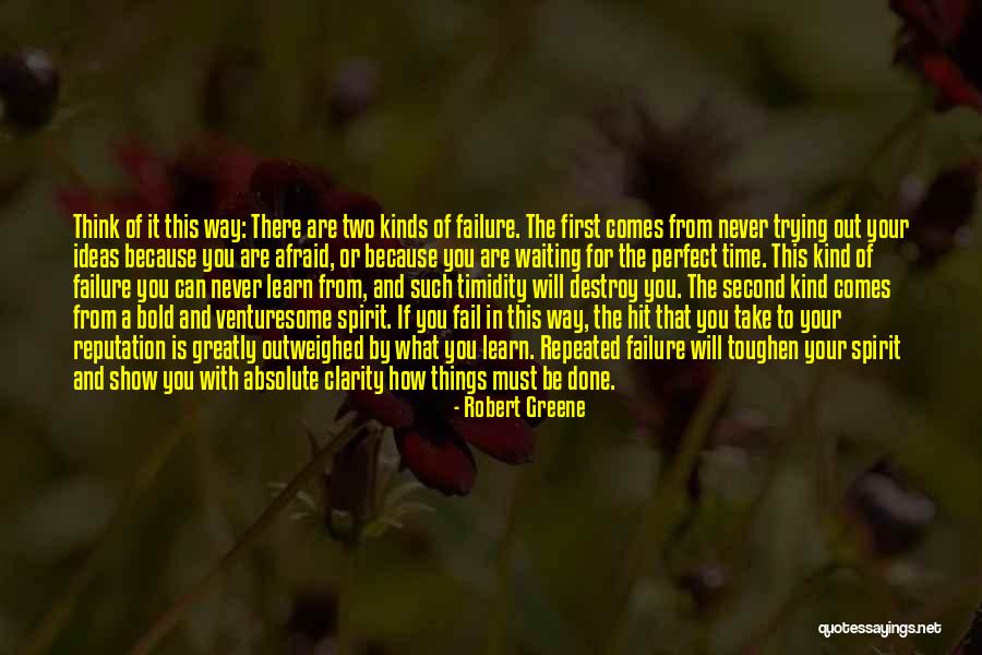 There Is Never A Perfect Time Quotes By Robert Greene There Is Never A Perfect Time Quotes By Robert Greene