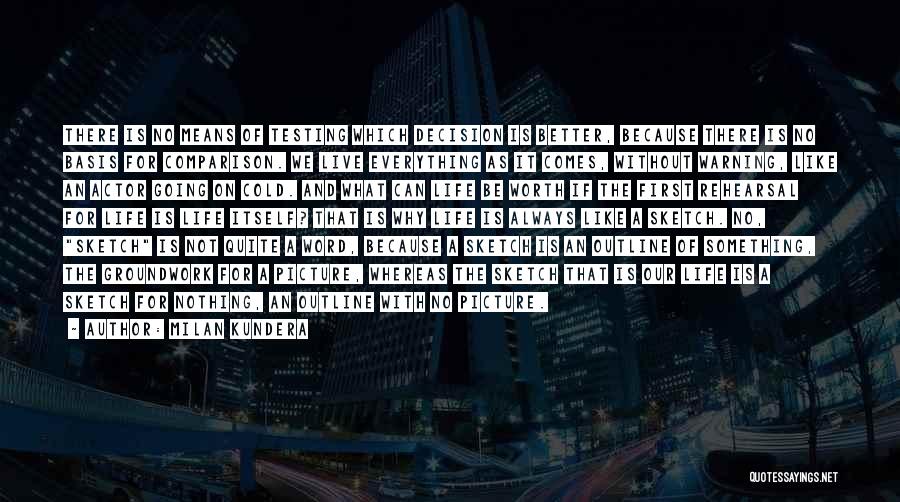 There Is No Comparison Quotes By Milan Kundera