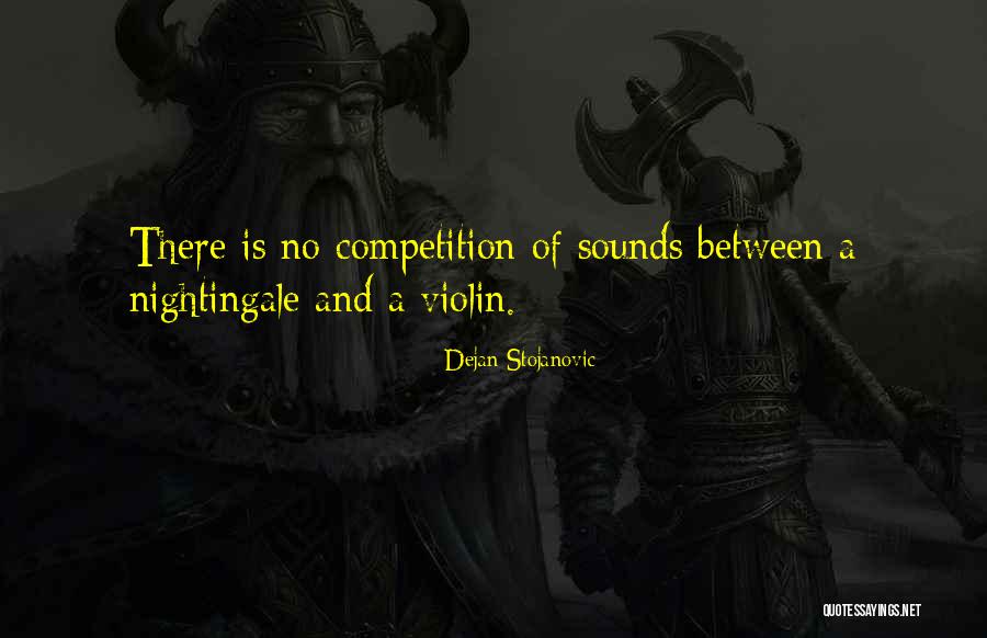 There Is No Competition Quotes By Dejan Stojanovic