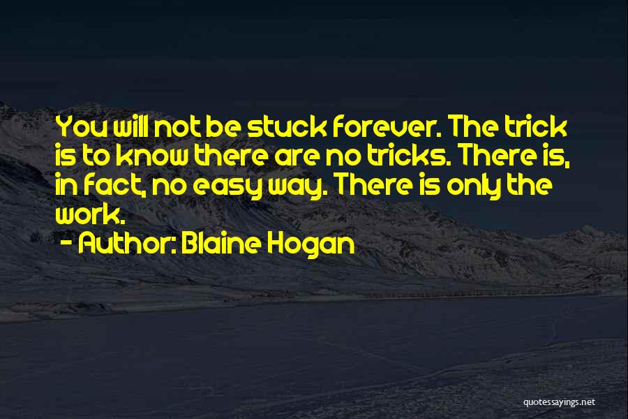 There Is No Easy Way Quotes By Blaine Hogan