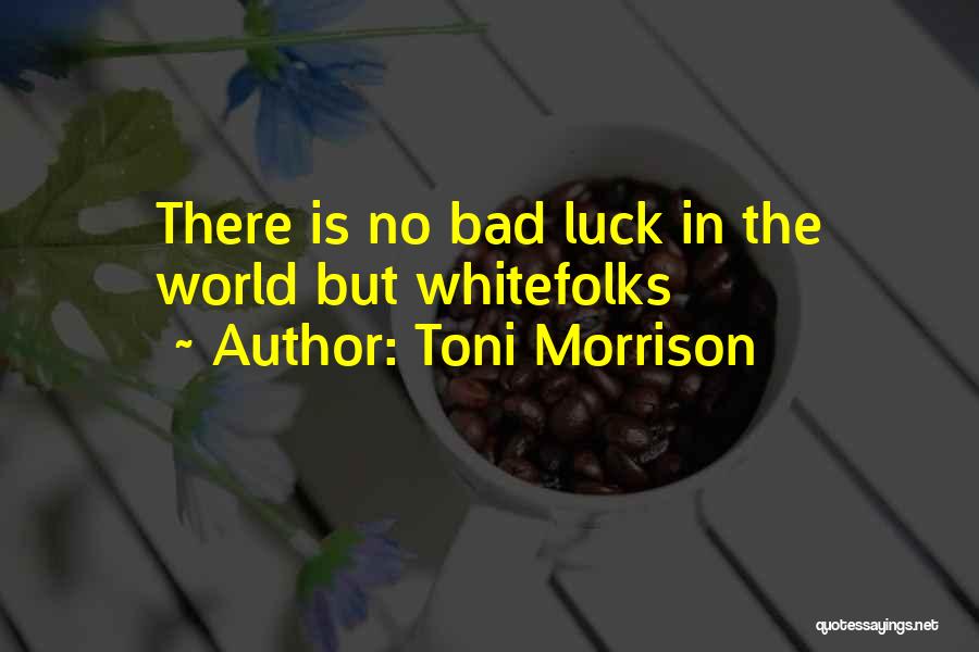 There Is No Luck Quotes By Toni Morrison