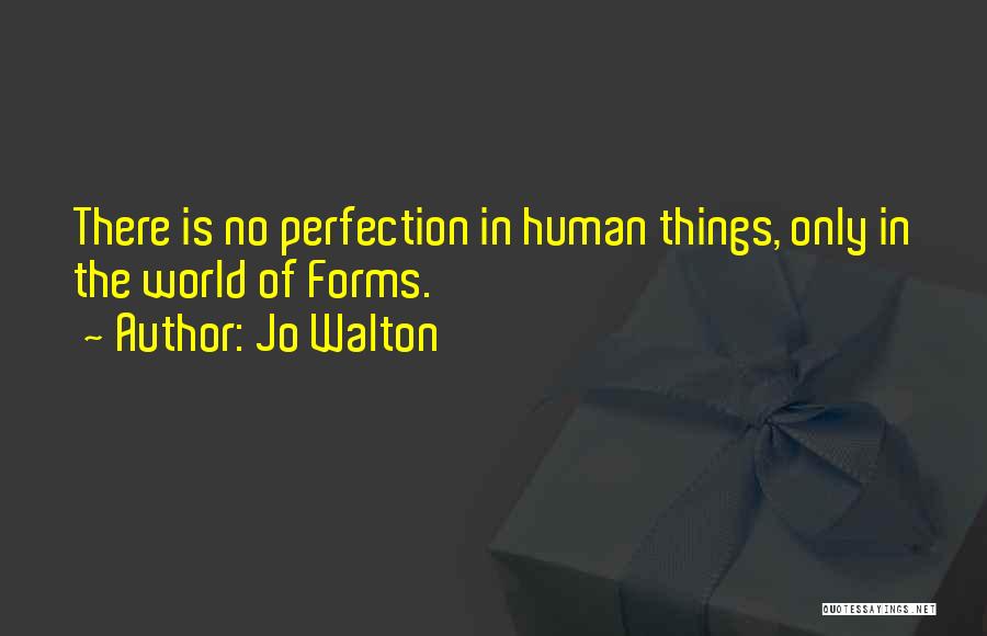 There Is No Perfection Quotes By Jo Walton