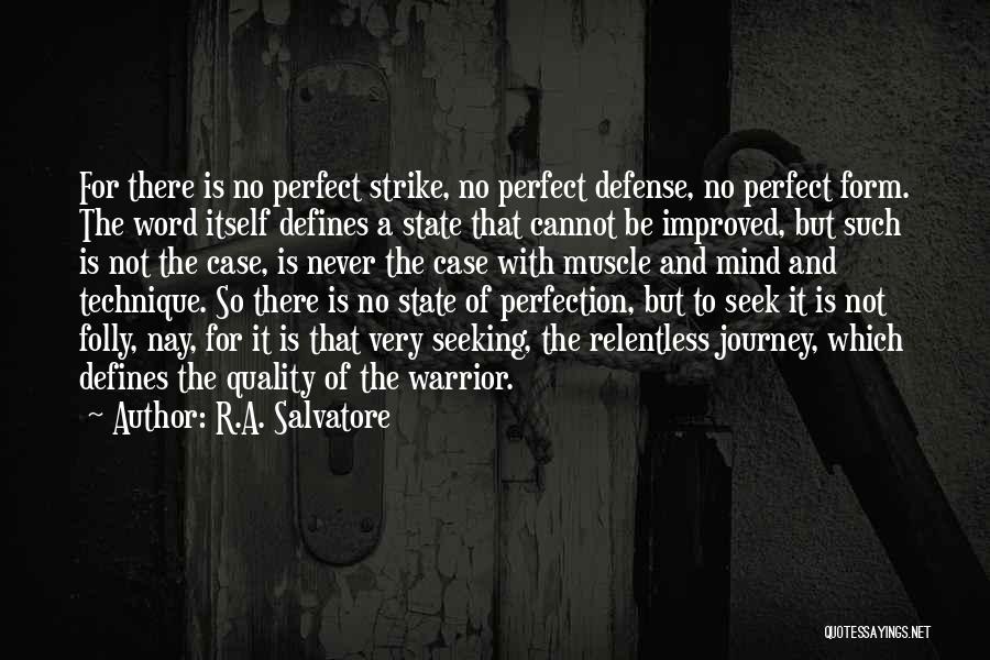 There Is No Perfection Quotes By R.A. Salvatore