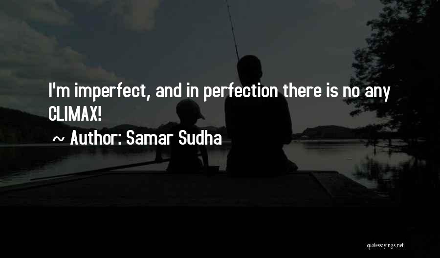 There Is No Perfection Quotes By Samar Sudha