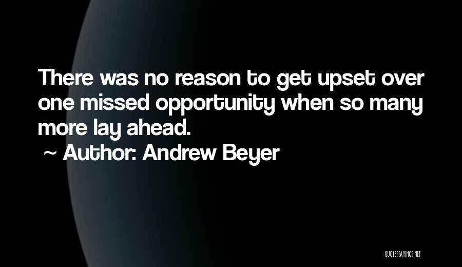 There Is No Reason To Be Upset Quotes By Andrew Beyer