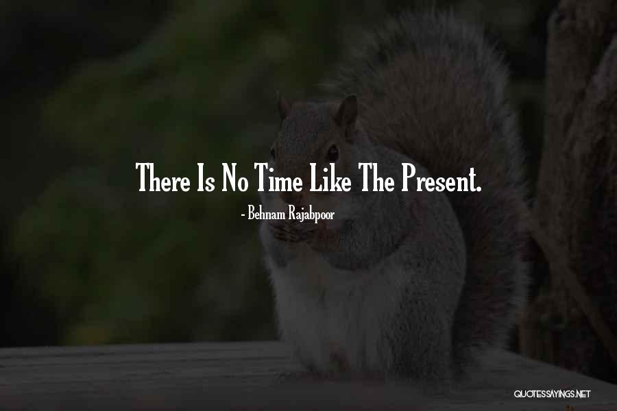 There Is No Time Like The Present Quotes By Behnam Rajabpoor