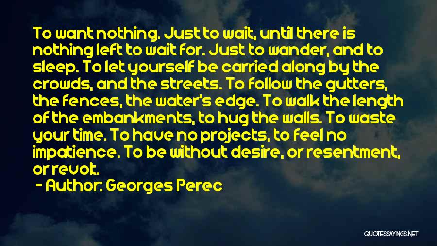 There Is No Time To Waste Quotes By Georges Perec