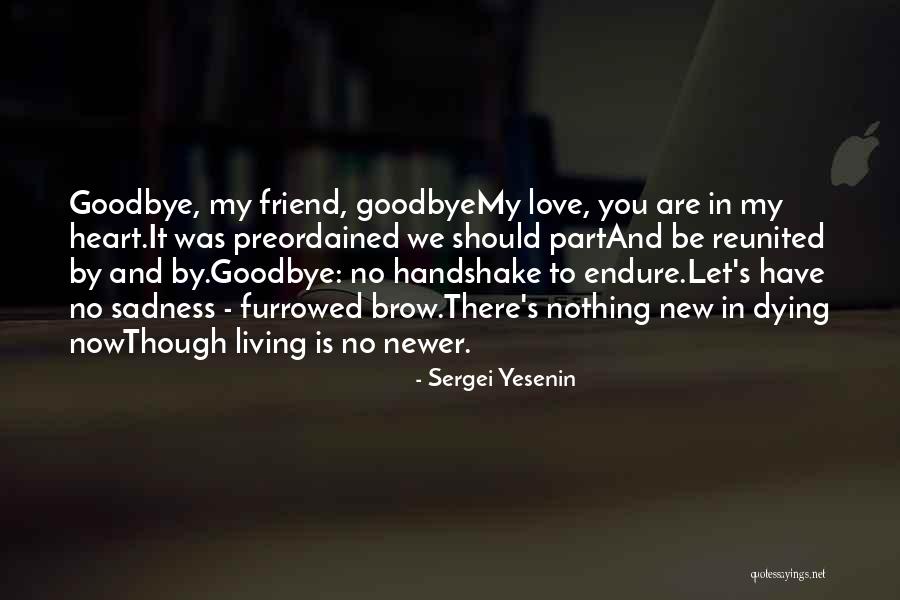 There No Goodbye Quotes By Sergei Yesenin