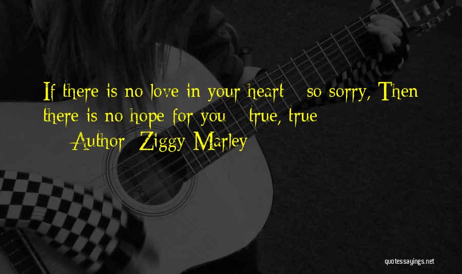 There No True Love Quotes By Ziggy Marley