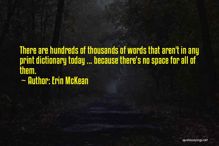 There No Words Quotes By Erin McKean