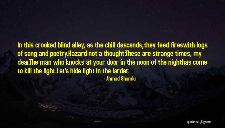 There Was A Crooked Man Quotes By Ahmad Shamlu