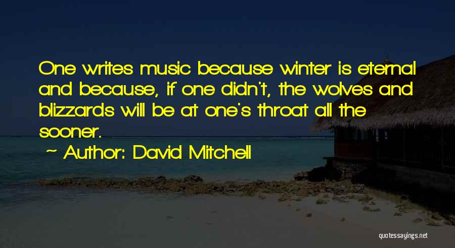 There Will Be Wolves Quotes By David Mitchell