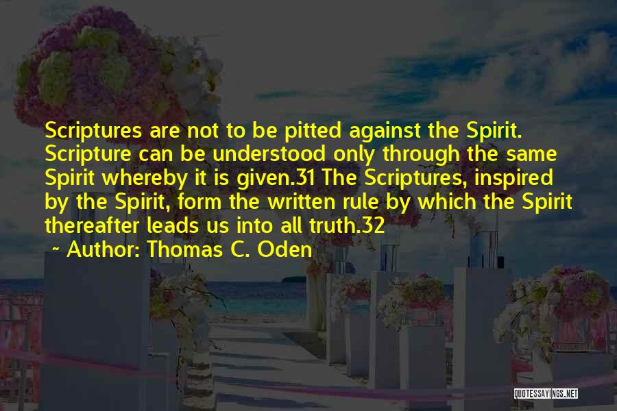 Thereafter Quotes By Thomas C. Oden