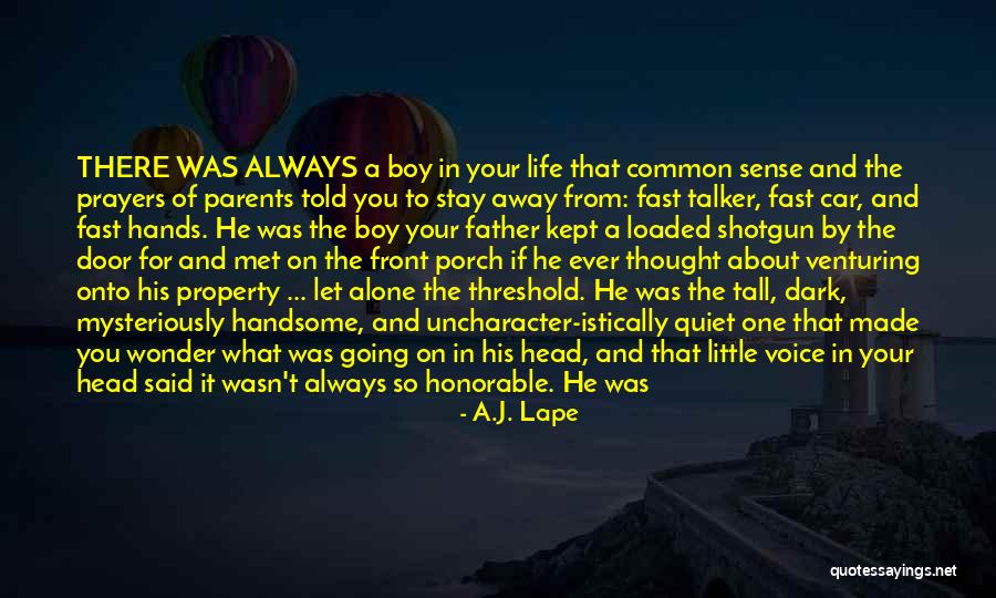 There's Always That One Boy Quotes By A.J. Lape There's Always That One Boy Quotes By A.J. Lape