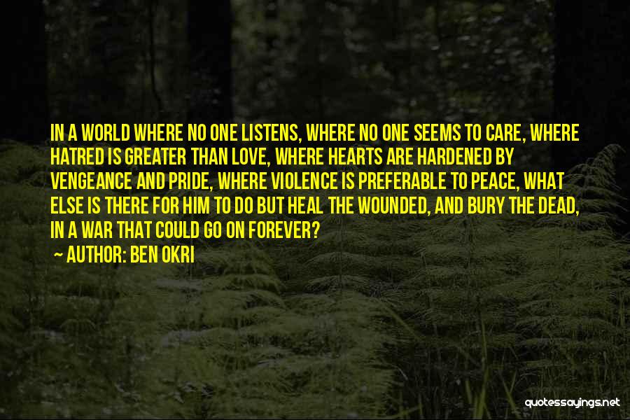 There's No Greater Love Quotes By Ben Okri