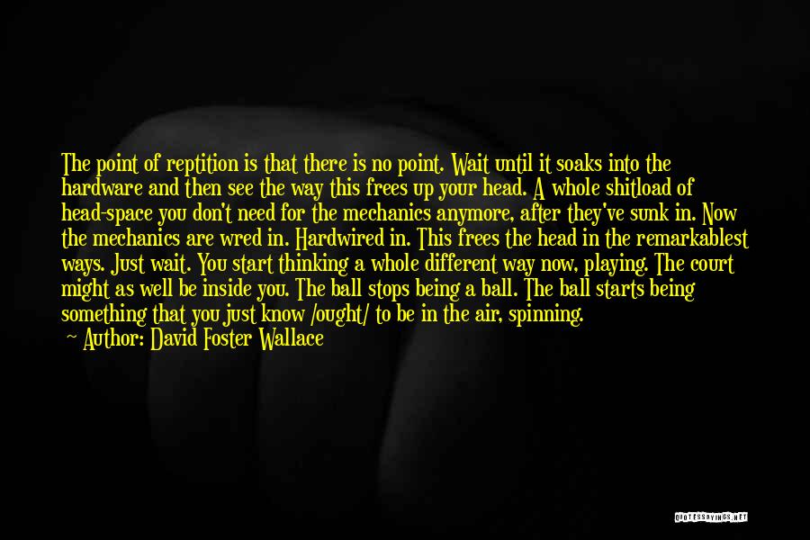 There's No Point Anymore Quotes By David Foster Wallace