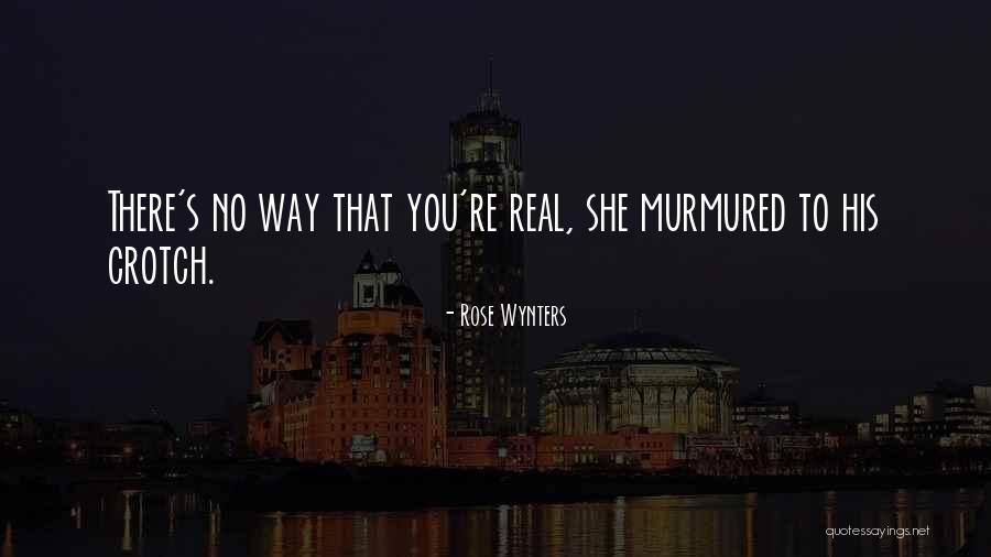 There's No Way Quotes By Rose Wynters