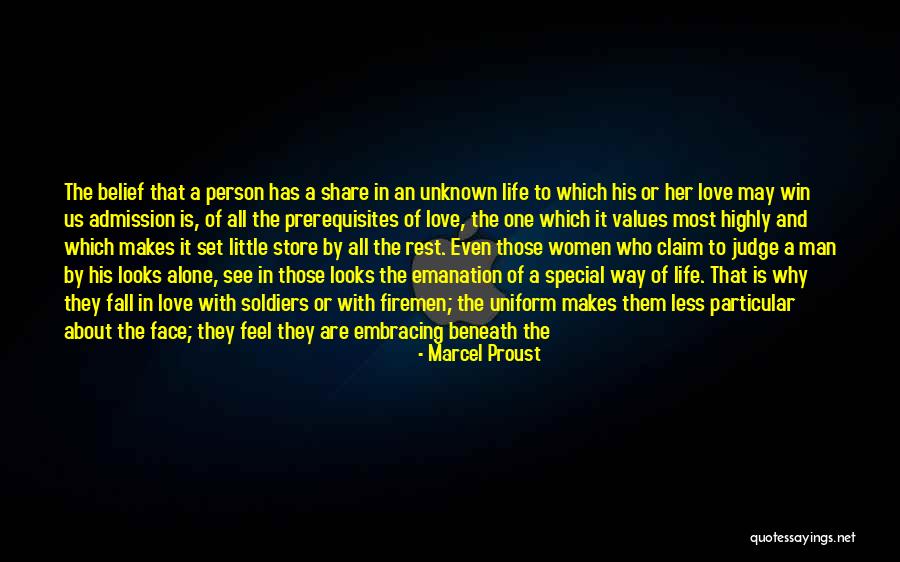 There's Something About A Man In Uniform Quotes By Marcel Proust