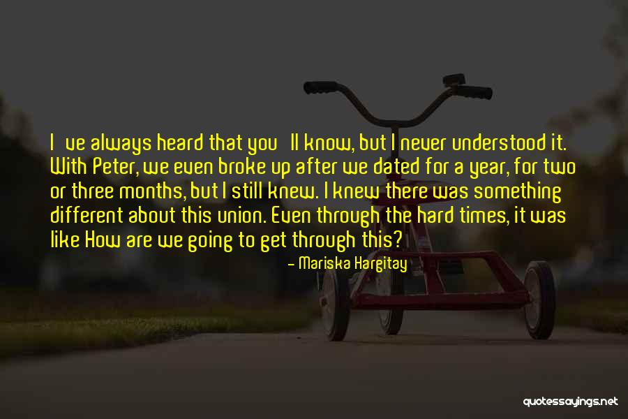 There's Something Different About You Quotes By Mariska Hargitay There's Something Different About You Quotes By Mariska Hargitay