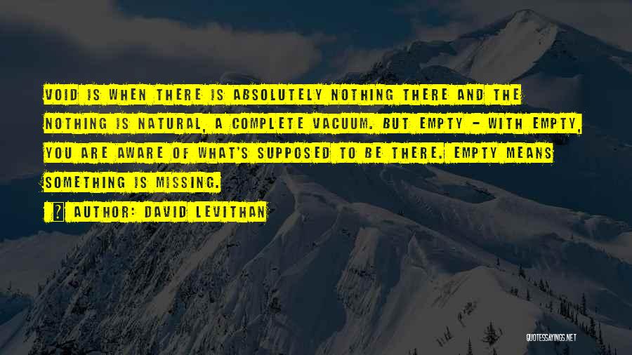 There's Something Missing Quotes By David Levithan