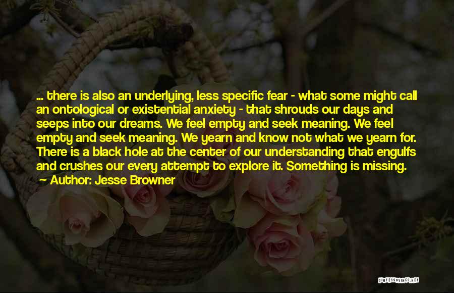 There's Something Missing Quotes By Jesse Browner