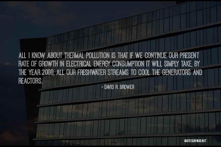 Thermal Energy Quotes By David R. Brower